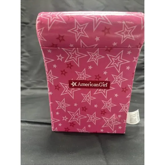 American Girl Doll Bistro Star Chair Pink & White Sweets 18" Booster Seat - Picture 4 of 9